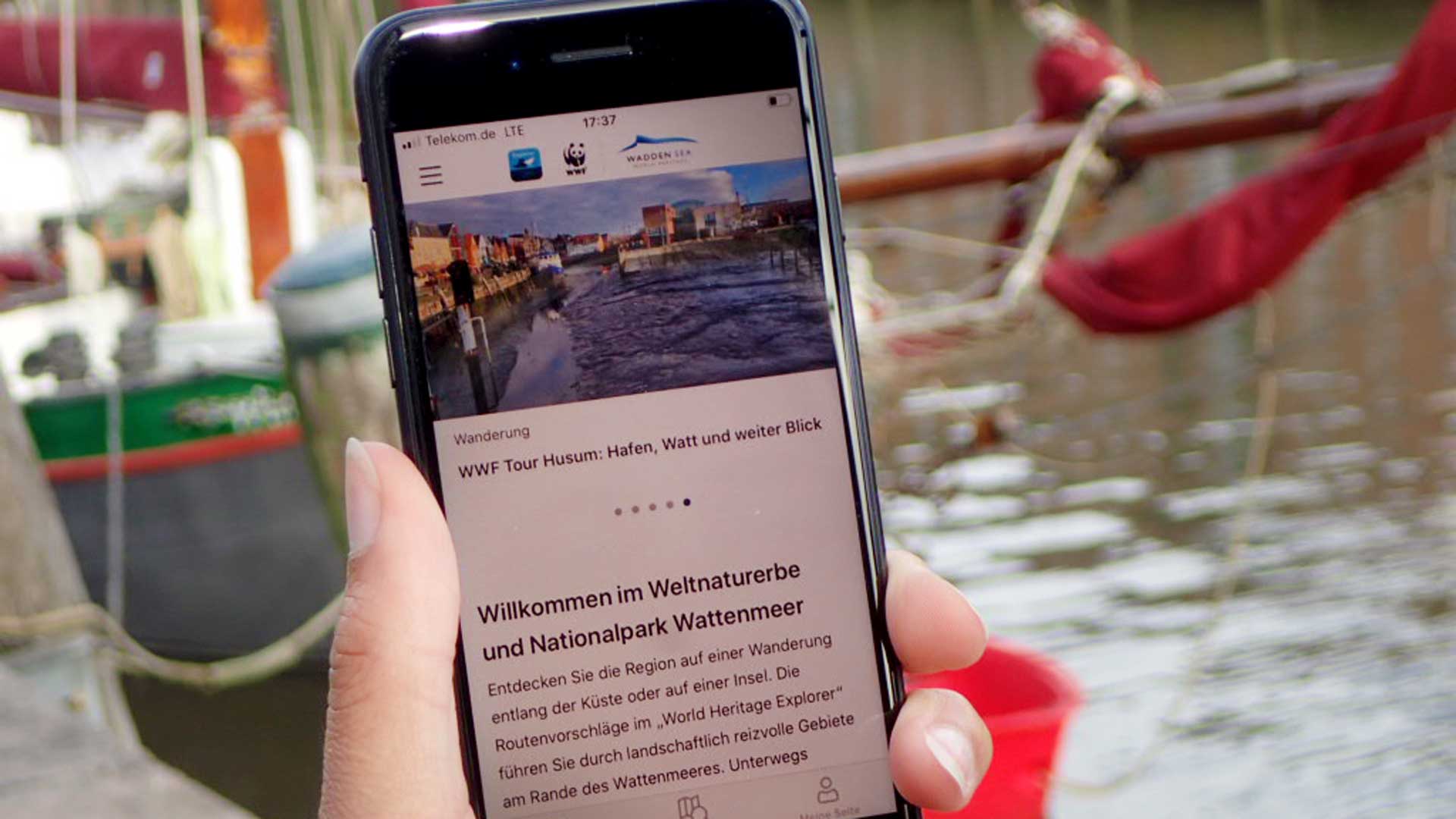 Wandern im Wattenmeer per App Wadden Sea Explorer
