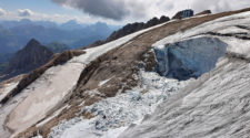 Die Abbruchstelle des Marmolada-Gletschers